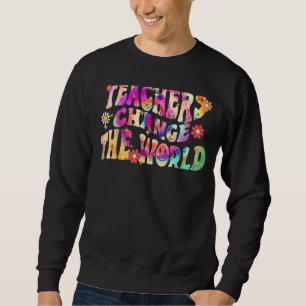 Groovy Teacher byter tillbaka din världslärare til Lång Ärmad Tröja