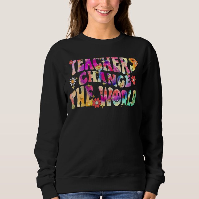 Groovy Teacher byter tillbaka din världslärare til T Shirt (Framsida)