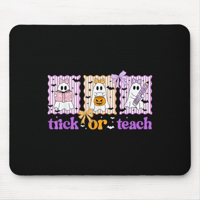 Groovy Teacher Halloween Trick eller Teach Ghost M Musmatta (Framsidan)