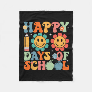 Groovy Teacher Student 100-dagen i Lycklig 1 Fleecefilt