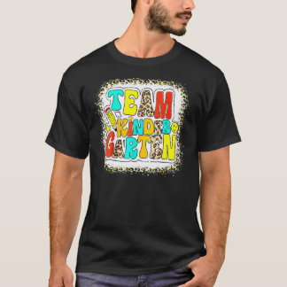 Groovy Team Förskola Leopard Tillbaka Till Skolan T Shirt