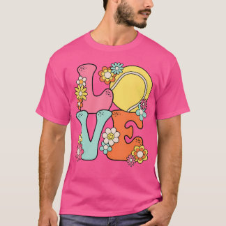 Groovy Tennis Kärlek Cute Tennis Älskare Women ns T Shirt