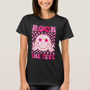 Groovy Test Day Sten of the Test Smile Hippie Rosa T Shirt