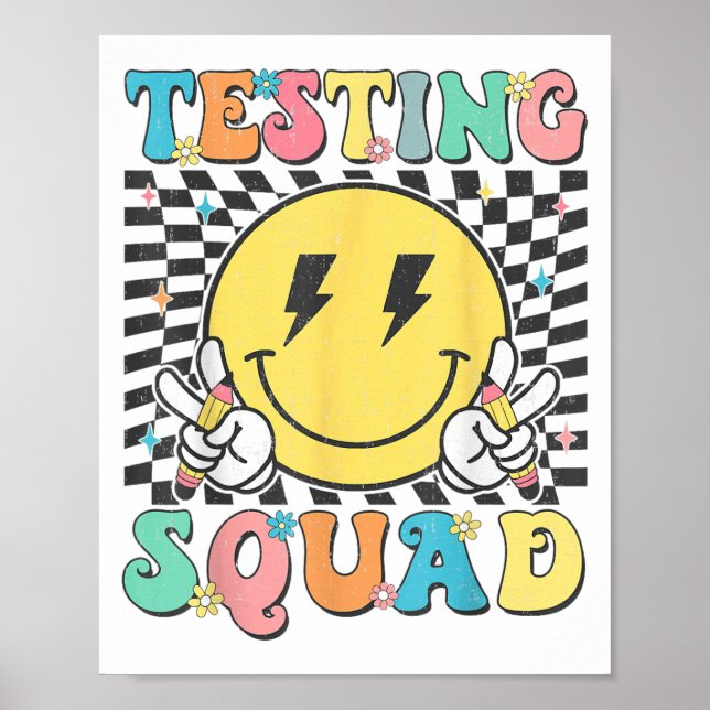 Groovy Test Day Testing Squad Motivation Teacher S Poster (Framsidan)