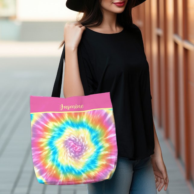 Groovy Tie Dye Tygkasse (Groovy Tie Dye Tote Bag)