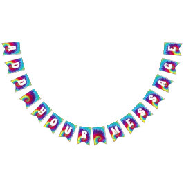 Groovy TiefärgHippie Vimplar