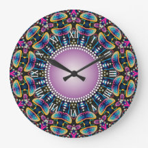 Groovy Time Mushroom Neon Mandala