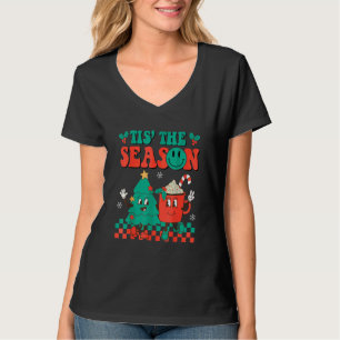 Groovy Tis The Season Jul Hippie Varm Choklad P T Shirt