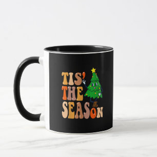Groovy Tis The Season Julgran Mugg