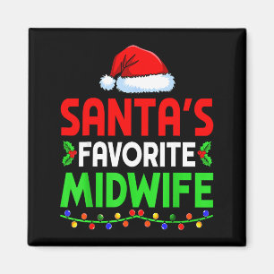 Groovy Tomtens Favorit Barnmorska Jul Sjukskötersk Magnet