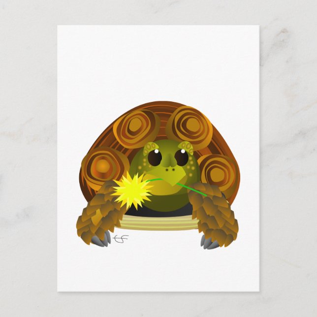 Groovy Tortoise Vykort (Framsida)