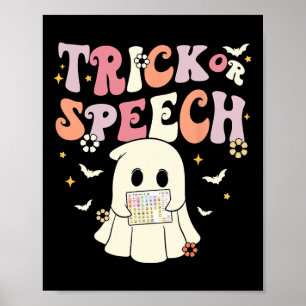 Groovy Trick eller Tal Slp Aac Ghost Halloween Cos Poster