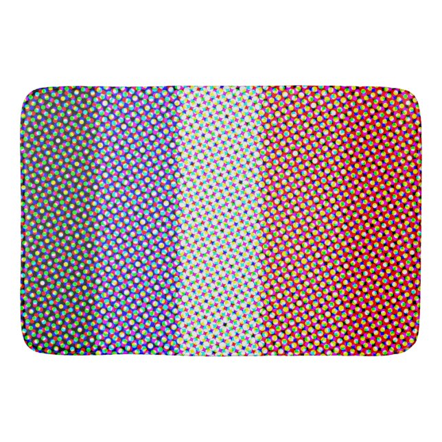 Groovy Trippy Abstrakt Cupioromantisk Prideflagga Badrumsmatta (Framsidan)