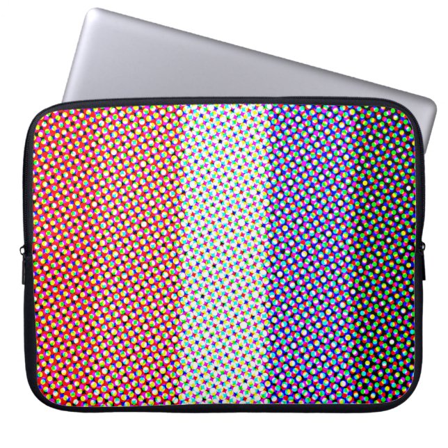Groovy Trippy Abstrakt Cupioromantisk Prideflagga Laptop Fodral (Framsidan)