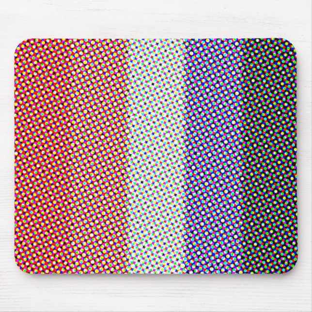 Groovy Trippy Abstrakt Cupioromantisk Prideflagga Musmatta (Framsidan)