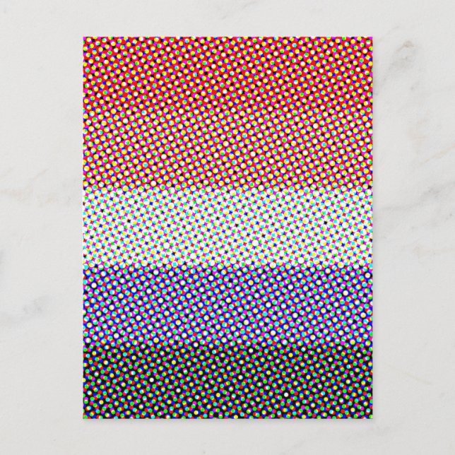 Groovy Trippy Abstrakt Cupioromantisk Prideflagga Vykort (Framsida)