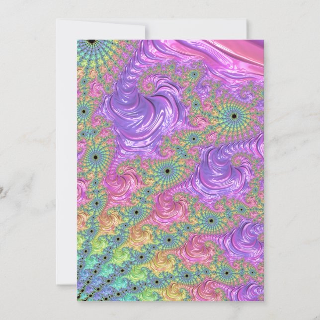 Groovy Trippy Boho Ädelstensfärgade Regnbågsfrakta (Framsida)