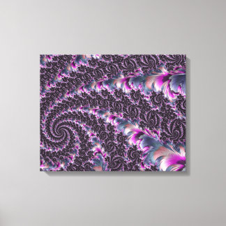 Groovy Trippy Funky Psychedelic Spiral Fractal Art Canvastryck