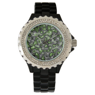 Groovy Trippy Grungy Funky Abstrakt Agender Pride Armbandsur