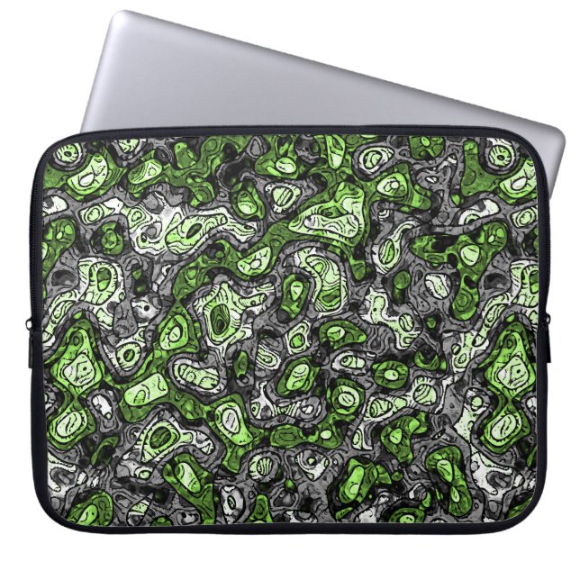 Groovy Trippy Grungy Funky Abstrakt Agender Stolth Laptop Fodral (Framsidan)