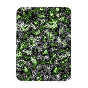 Groovy Trippy Grungy Funky Abstrakt Agender Stolth Magnet