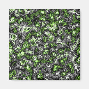 Groovy Trippy Grungy Funky Abstrakt Agender Stolth Magnet