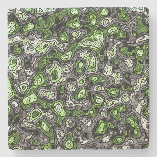 Groovy Trippy Grungy Funky Abstrakt Agender Stolth Stenunderlägg (Framsidan)