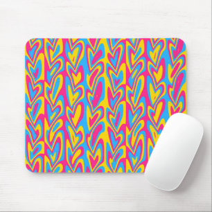 Groovy Trippy Squiggly Quirky Pansexuell Stolthet Musmatta