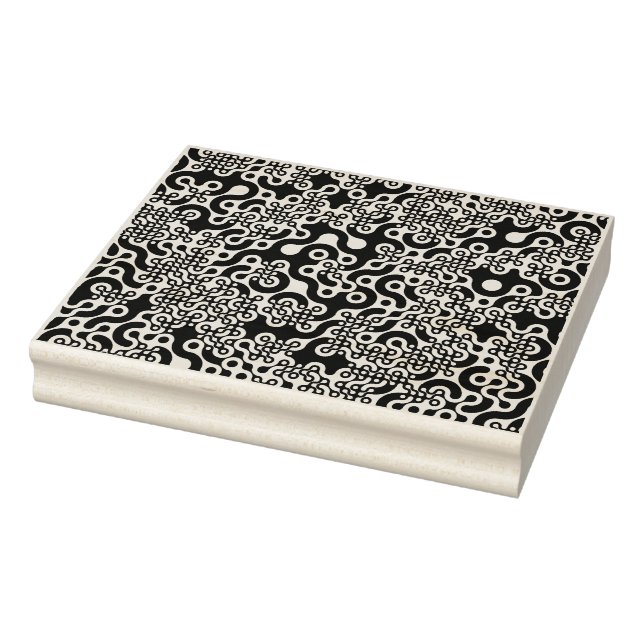 Groovy Trippy Truchet Tiles Stämpel (Stämpel)