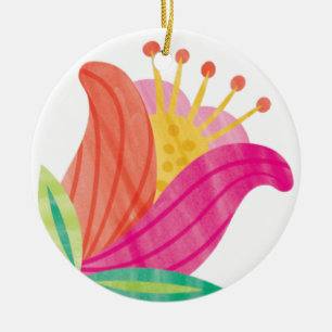GROOVY TULIP JULGRANSPRYDNAD KERAMIK
