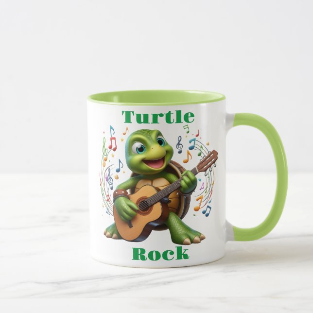 Groovy Turtle Jamming Out Mugg (Höger)