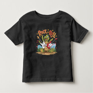 Groovy Turtle Rockstar Rock and roll T Shirt