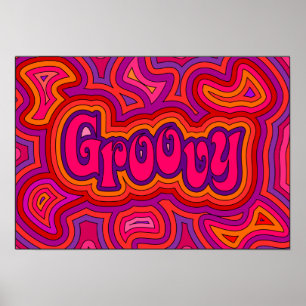 Groovy-utskrift Poster