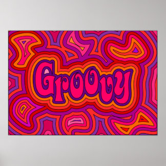 Groovy-utskrift Poster