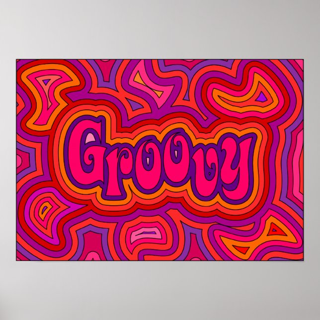 Groovy-utskrift Poster (Framsidan)