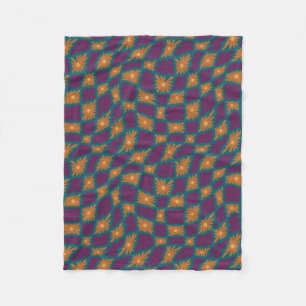 Groovy Vågigt trippelsockelkontroll av Orangens Ro Fleecefilt