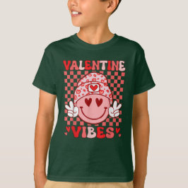 Groovy Valentine Vibes Valentines day T Shirt