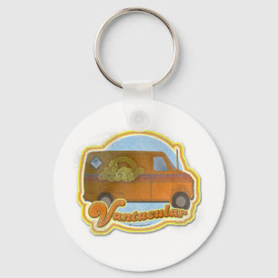 Groovy Vantacular Seventies Van Nyckelring