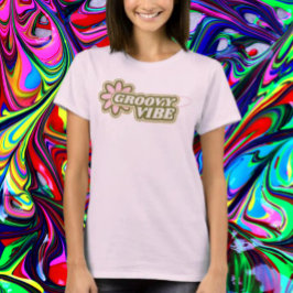 Groovy Vibe blir på svenska: Svängig stämning T Shirt