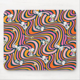 Groovy Vibes Lila Mönster Musmatta