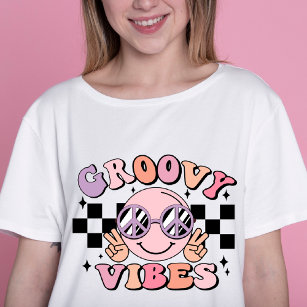 Groovy vibes retro, Hippie T Shirt
