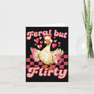 Groovy Vild-men-flirtig Dumma Gås Valentine Anka Kort
