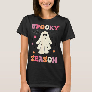 Groovy vintage spöke söta halloween kusliga säsong t shirt