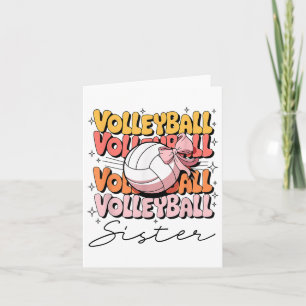 Groovy Volleyball Sister Coquette Bow Volleyball Kort