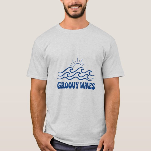 Groovy Waves T-Shirt  (Framsida)