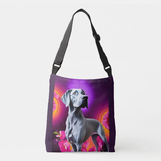 Groovy Weimaraner Tote Axelväska (Framsida)