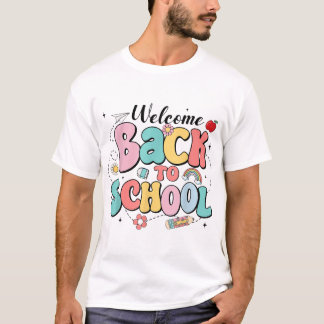Groovy Welcome Back to school Shirt Teacher Boys T