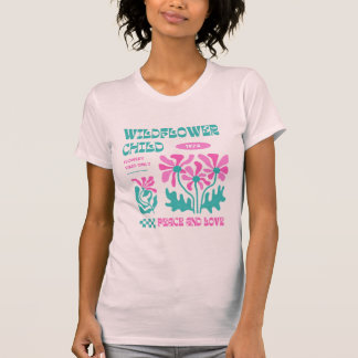Groovy WildblomRetro Vibes T Shirt