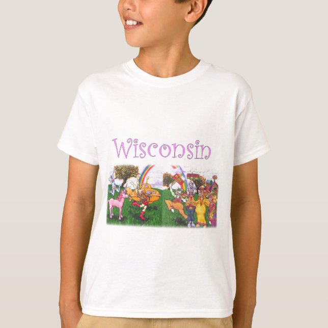 Groovy Wisconsin kor T-shirt (Framsida)
