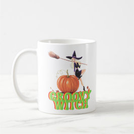GROOVY WITCH Lustig Halloween-häxor Kaffemugg